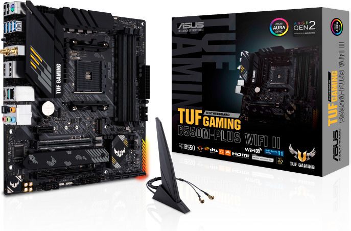 ASUS TUF GAMING B550M-PLUS WIFI II AM4 Socket 4x4DDR 1xHDMI 1xDP 2xM.2